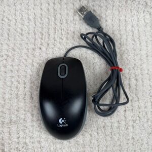 Logitech M-U0026 Wired Optical USB Mouse Black Gray